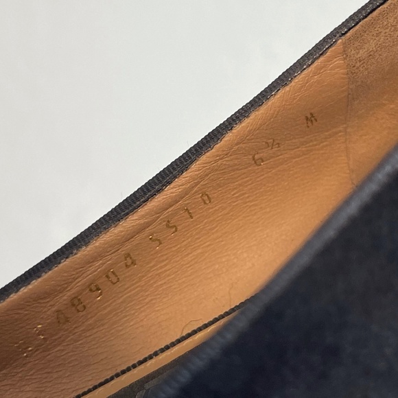 Salvatore Ferragamo Scotty Loafers - Black Velvet - Size 6.5 - Silver buckle - Picture 9 of 9